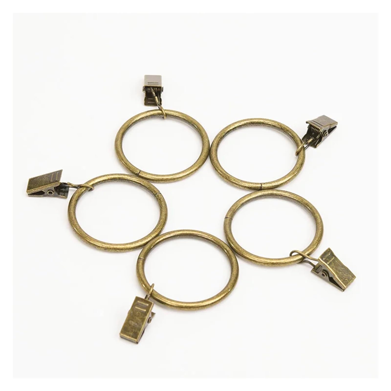 Anelli per Tende Gancio for tenda Anelli for Clip for asta Morsetti for doccia for finestra Fibbia for retrò for molletta da bucato(Silver-32cm,20PC)