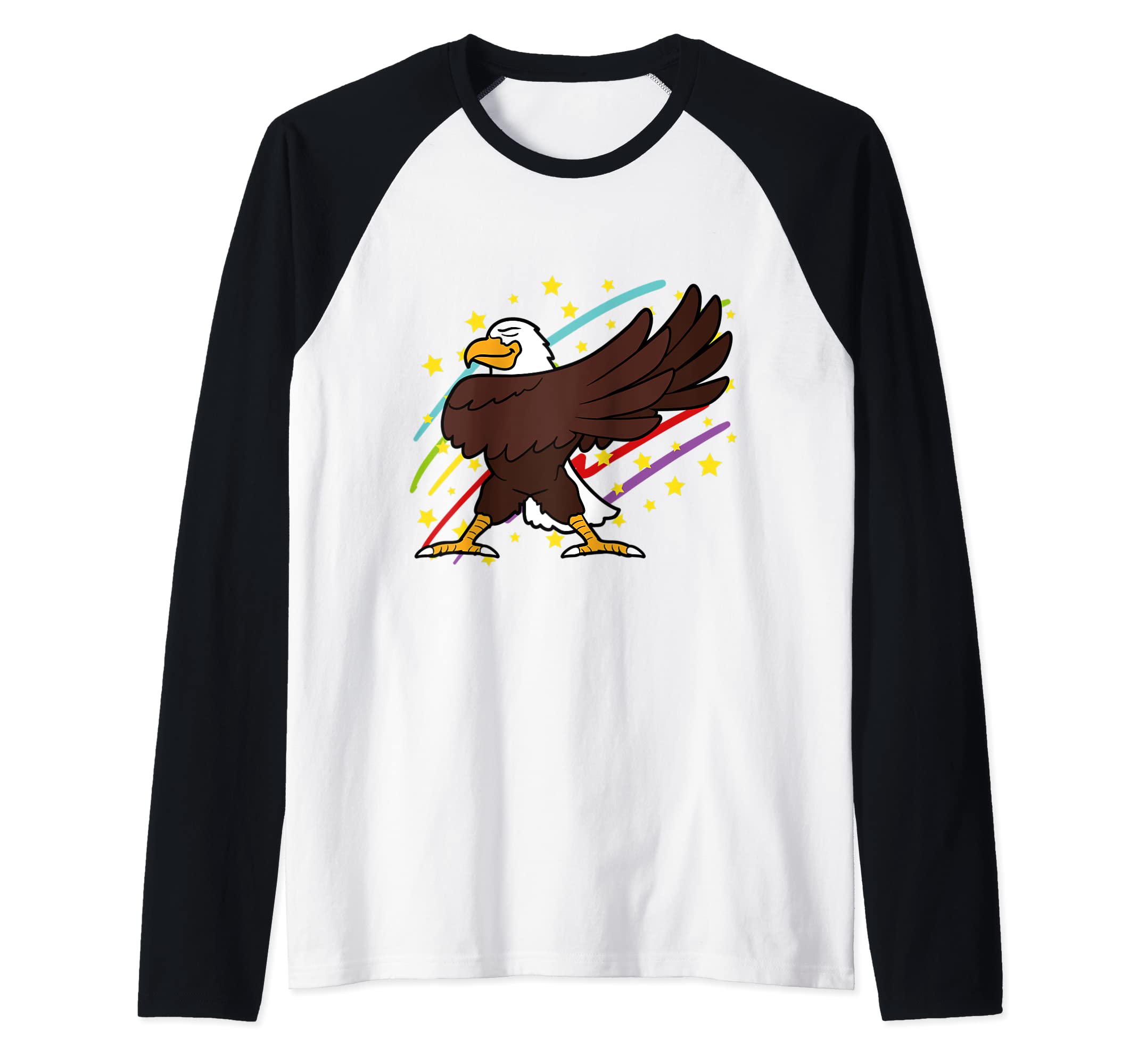 Seeadler Eagle Funny Cute Dabbing Dab Raglan Baseball Tee