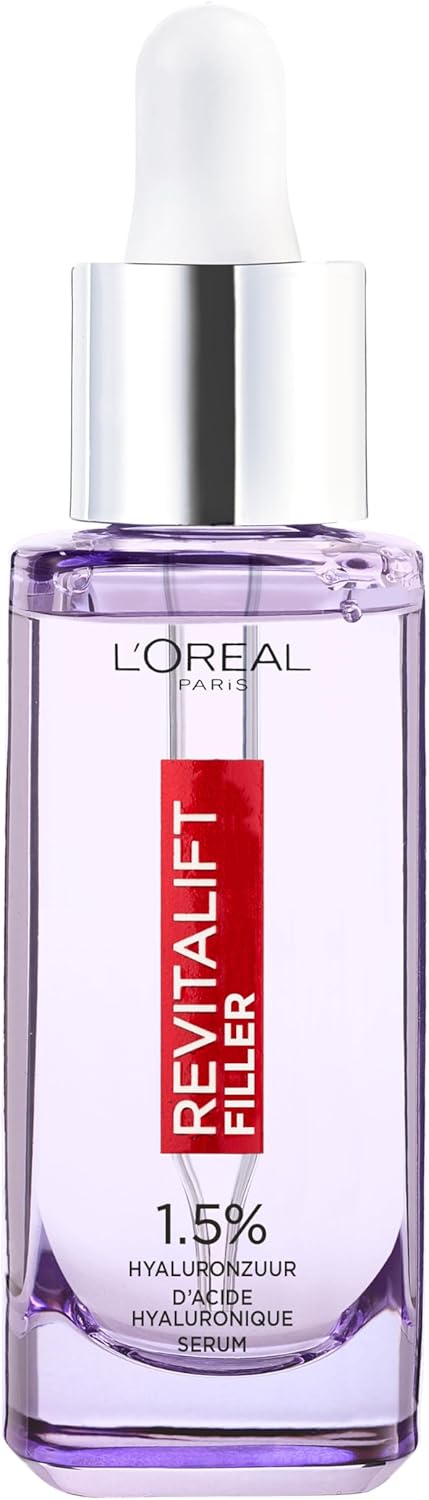 L’Oréal Paris Revitalift Filler 1,5% Hyaluronzuur Serum – hydratatie – Voor een gehydrateerde en veerkrachtige huid – 30ml – Een ware boost voor de huid