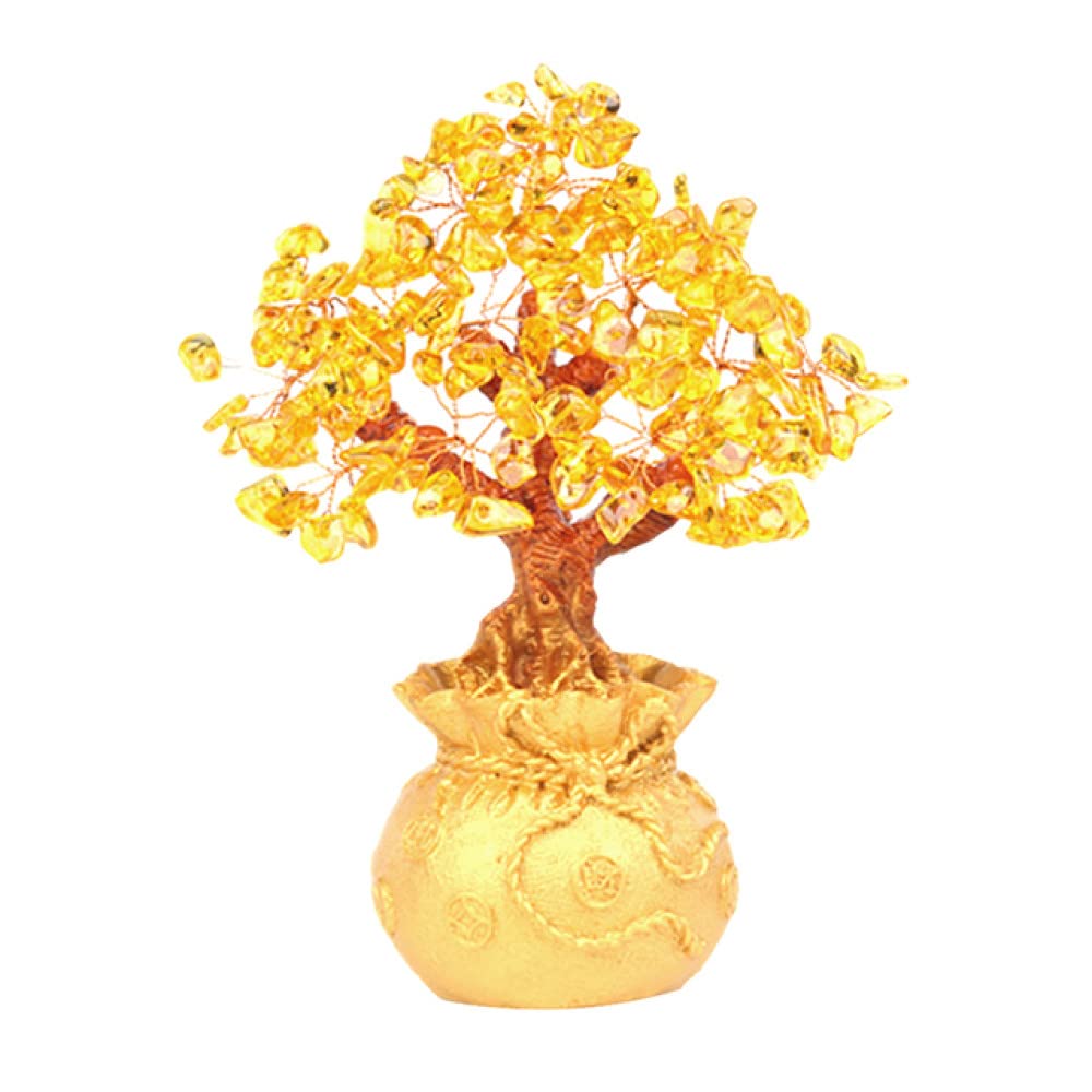 Arbre de chance Feng Shui en cristal pour offrir un cadeau de pendaison de crémaillère