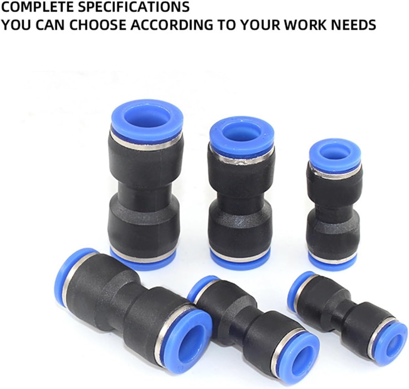 Plastic Connector PU 4mm 6mm 8mm 10mm For Air Water Hose Tube Push In Straight Gas Quick Connection 5Pcs(PU1/4)