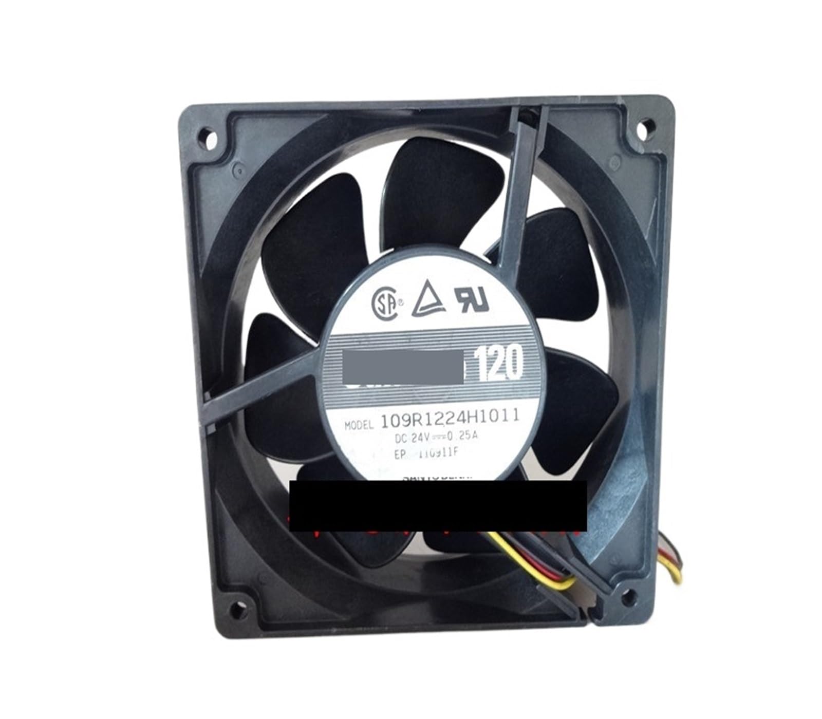 UITGVDQAT 109R1224H1011 DC 24V 0.25A 120x120x38mm 4-Wire Server Cooling Fan