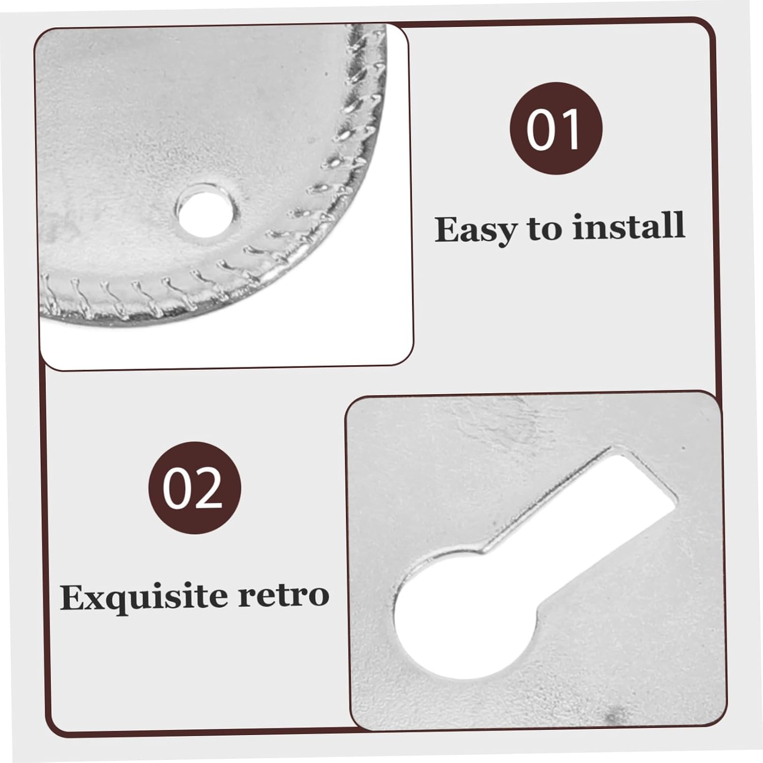 25pcs Oval Vintage Keyhole Covers Door Lock Protective Cover Decorative Furniture Keyhole Insert for Cabinet Drawer Dresser Desk Hardware