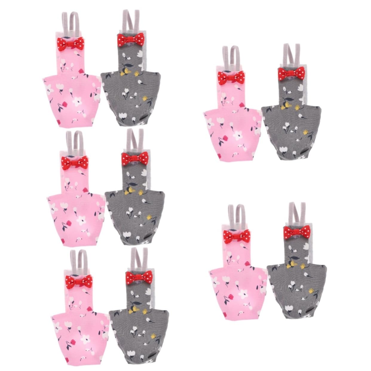 VANZACK 10pezzi Costume Per Uccelli Leggero Pannolini Lavabili Per Parrocchetti e Calopsitte Design Elegante e Comodo Abbigliamento Per Animali Domestici