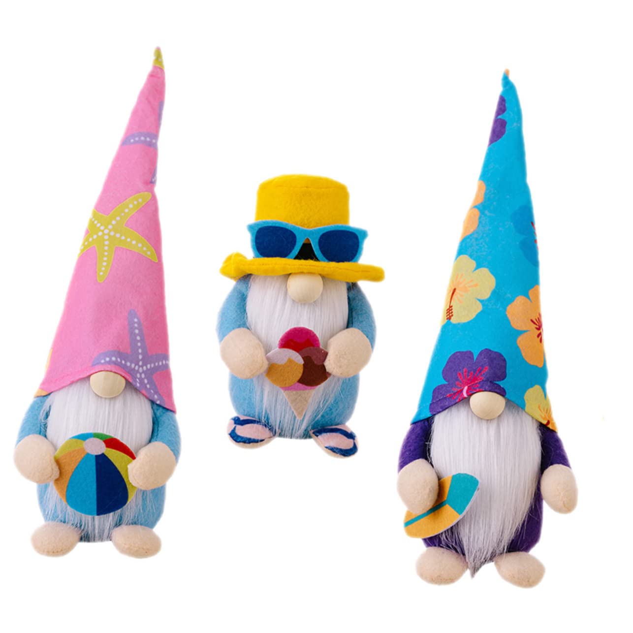 Cabilock 12 STK Surfpuppen-Ornamente Party-Zwergpuppe Zwergpuppe Gnomendekorationen im Küstenthema Plüschfigur Spielzeug Küstenzwerg Sommerzwerg abgestuftes Tablettdekor Kies