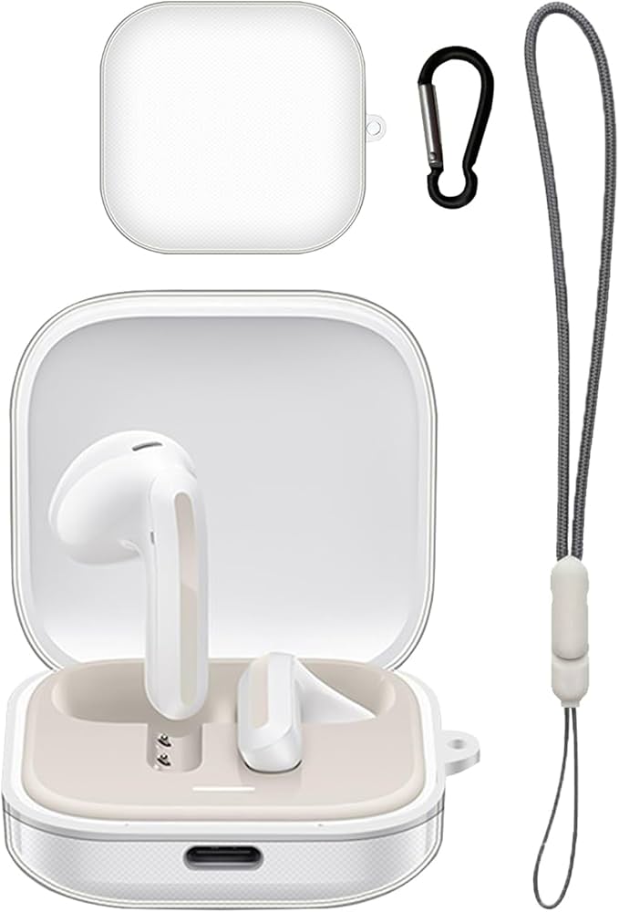 Amazon | For Redmi Buds 6 Activeケース クリア 【JYJIEJIE】TPU素材