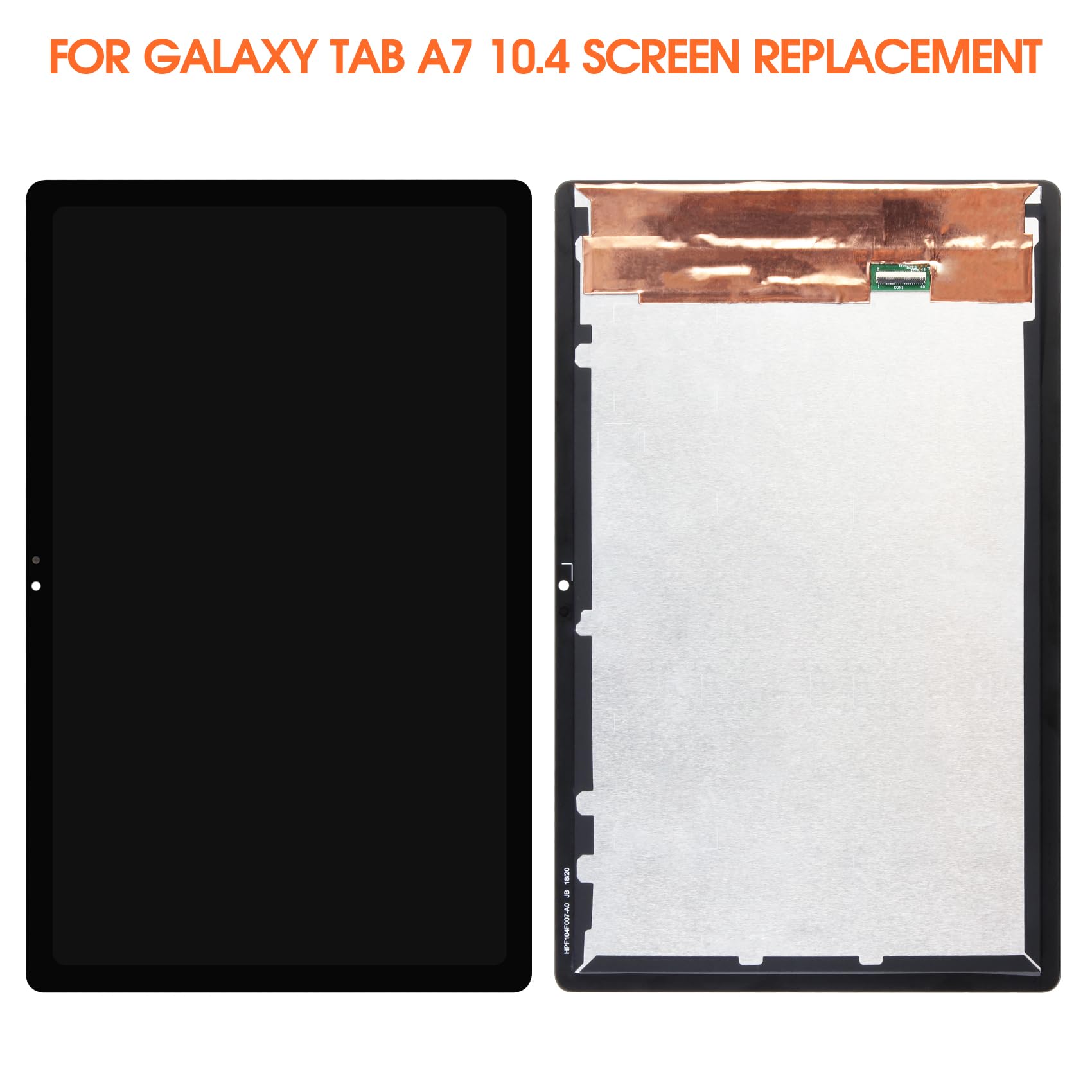 Schermo LCD per Samsung Galaxy Tab A7 T500 T505 LCD Display SM-T500 SM-T505 Touch Screen Digitalizzatore Assembly con Riparazione Kit (nero)