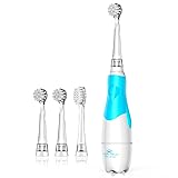 DADA-TECH Toddler Electric Toothbrush Kids Age 1-2-3 Years Old p (Blue) Toddler Blue 1 Count (Pack of 1)