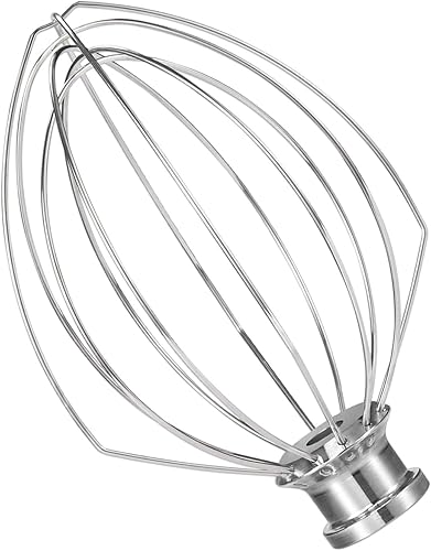 Batidor de alambre para batidora de pie KitchenAid, repuesto de batidor airkitrep K5AWW, accesorio de acero inoxidable de 6 cables, batidor de globo