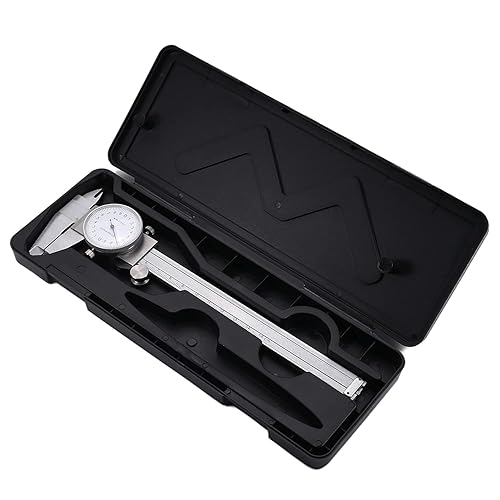 Utoolmart Calibre Vernier de esfera plateada de 0.001 in de precisión de 5.906 in con estuche