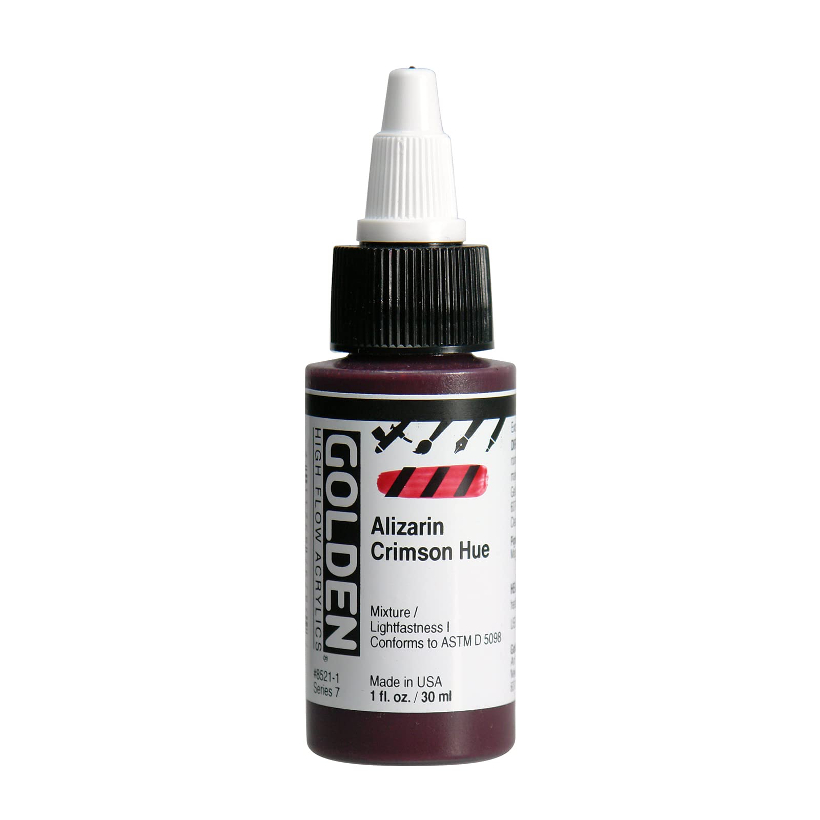 Golden 0008521-1 High Flow Acrylic Alizarin Crimson Hue 1oz.