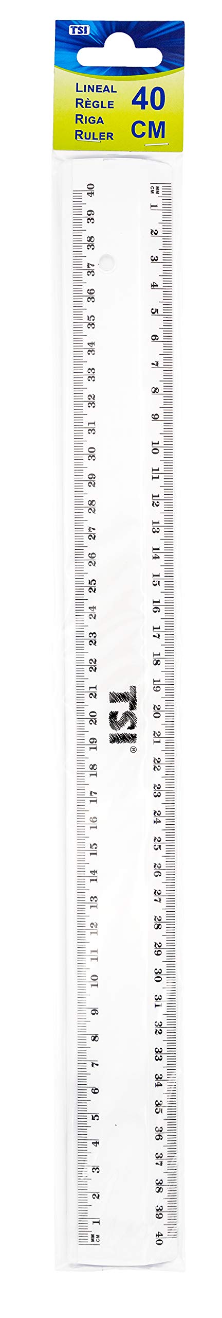 TSI46040 Lineal 40 cm Transparent