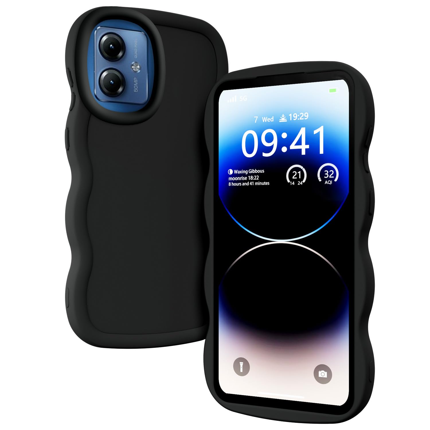 XINYEXIN Handyhülle Für Motorola Moto G14 / G54 – Weiche Silikon Hülle Mit Wellen-Design, Stoßfest & Kamerafreundlich, In Rosa