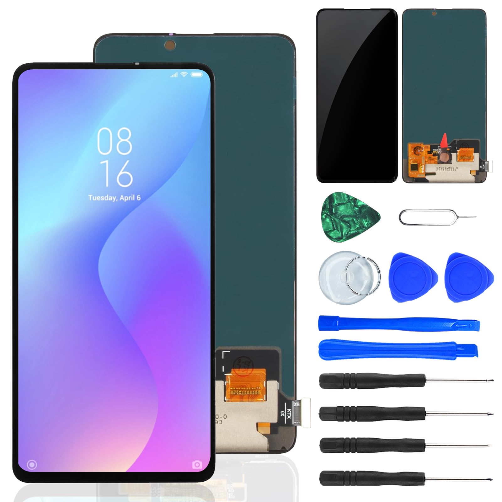 Pannello OLED Mi 9T Nero Display Touch OLED Per Xiaomi Mi 9T - Foto 8