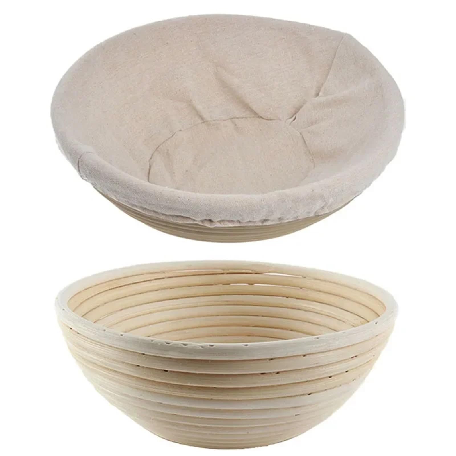 Cestas de mimbre for fermentación pan, cestas masa fermentada for, Banneton Brotform Dougn Para Hornear Pan(20x8cm)