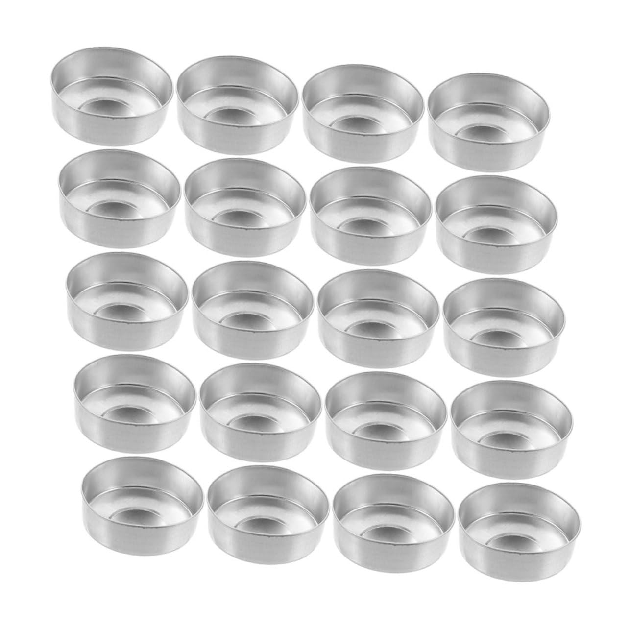 ERINGOGO Tealight Candles Holder Set 250pcs Round Metal Candle Tins for Bulk Candle Making Supplies