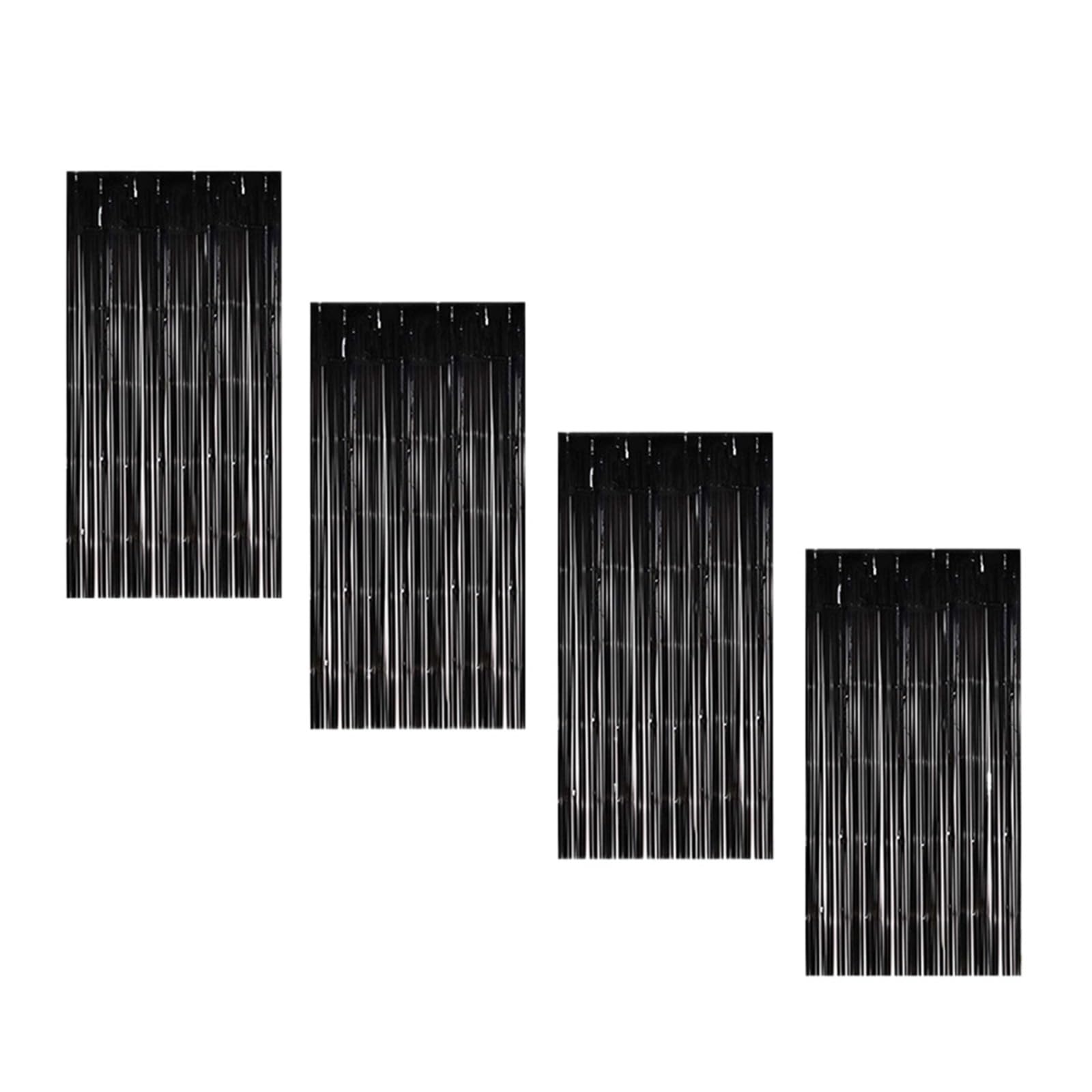 Rideau d'arrière-Plan à Paillettes, 10 pièces/2.0m, décorations de fête d'anniversaire, Mariage, en Feuille pour Cuisine(Silver)
