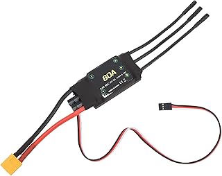 Fácil de operar 80A ESC poderosa proteção contra perda de sinal do acelerador sem escovas ESC sem escovas elétrica para RC para drone RC