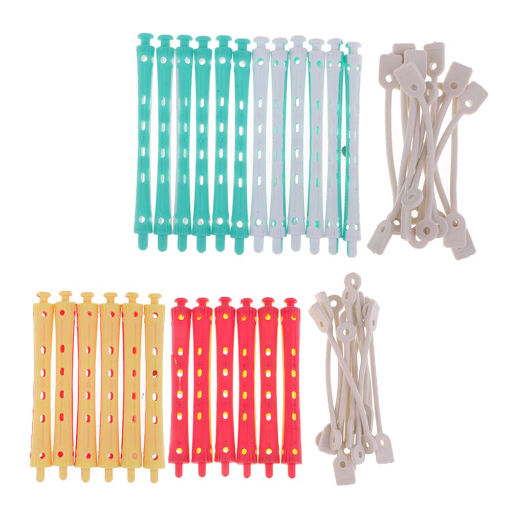 Amagogo 24pcs Rods Beauty Curly Spiral Curl Curlers Rollers Set