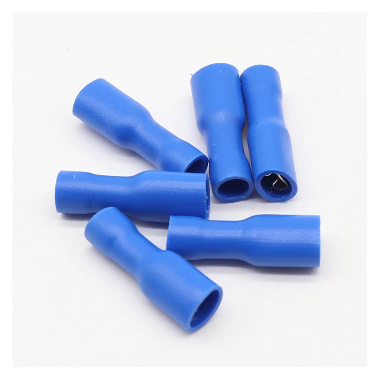QMKADFQXF FDFD2-187 FDFD2.5-187 Female Insulated Electrical Crimp Terminal for 1.5-2.5mm2 Connectors 100PCS/Pack Cable Wire Connector FDFD