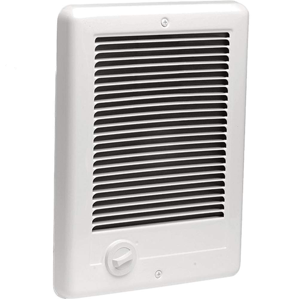 Cadet Com-Pak Electric Wall Heater Complete Unit with Thermostat (Model: CSC152TW, Part: 67506), 5120/3840 BTU, 240/208 Volt, 1500/1125 Watt, White