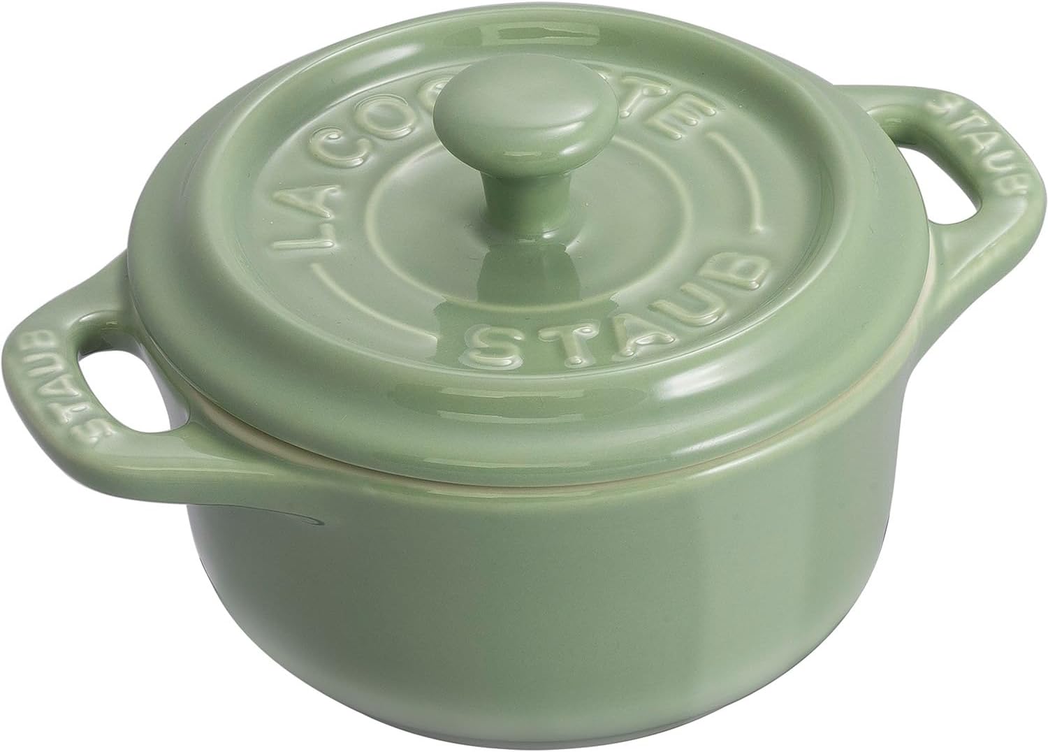 Amazon.co.jp staub ストウブ 「 ミニ ラウンド ココット 10cm ユーカリ 」 セラミック 耐熱 陶器 オーブン 電子
