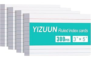 White Index Cards 3x5 Ruled: A Learning & Organizational Essential