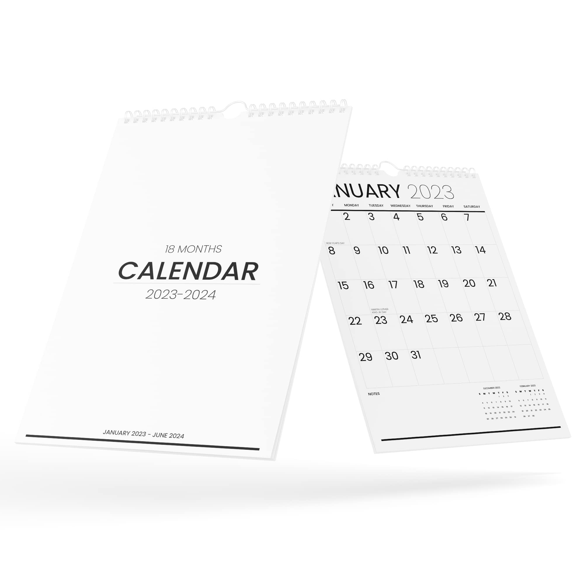 Calendar 2023 - Vertical 11x17 2023 Wall Calendar Runs Until June