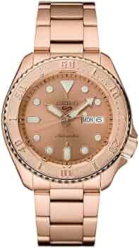 miyabi セイコー SRPE72 自動巻き ローズゴールド 5スポーツ Amazon.co.jp: SEIKO 5 スポーツ 自動巻き ローズゴールドダイヤル