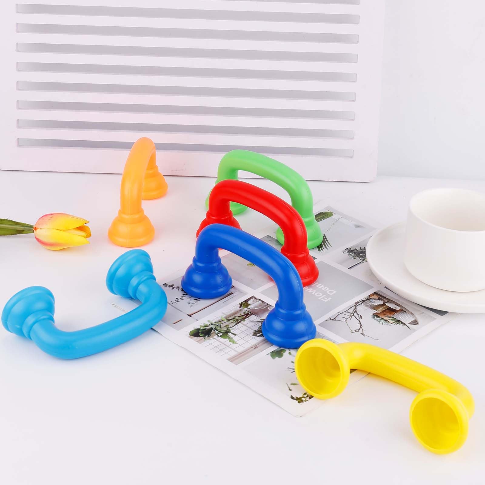 Téléphones Chuchoteurs Pour Enfants - Lot De 12 - Outil éducatif Pour Orthophonie, Lecture Et Prononciation - En Plastique ABS Bleu - 2