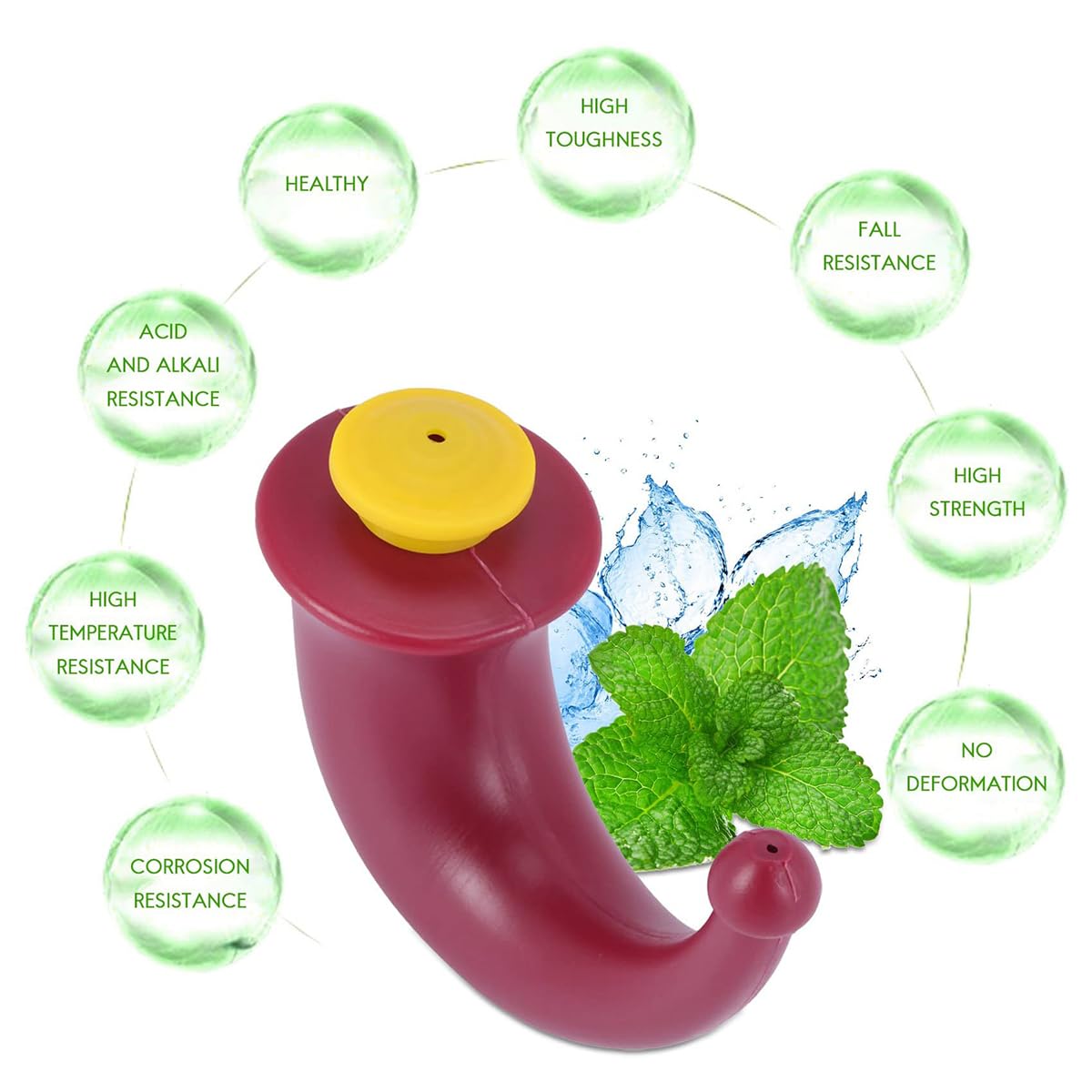 Neti Pot de yoga pour le nez, Système d'irrigation sinusoïdale, 200 ml