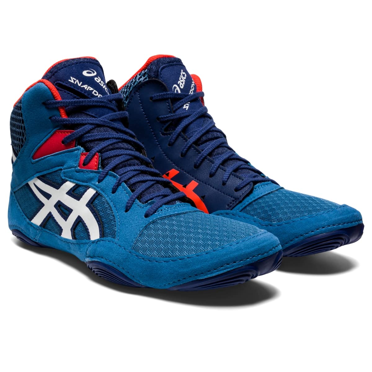 ASICS Scarpe da Wrestling Snapdown 3 Uomo, Azzurro/bianco., 39.5 EU