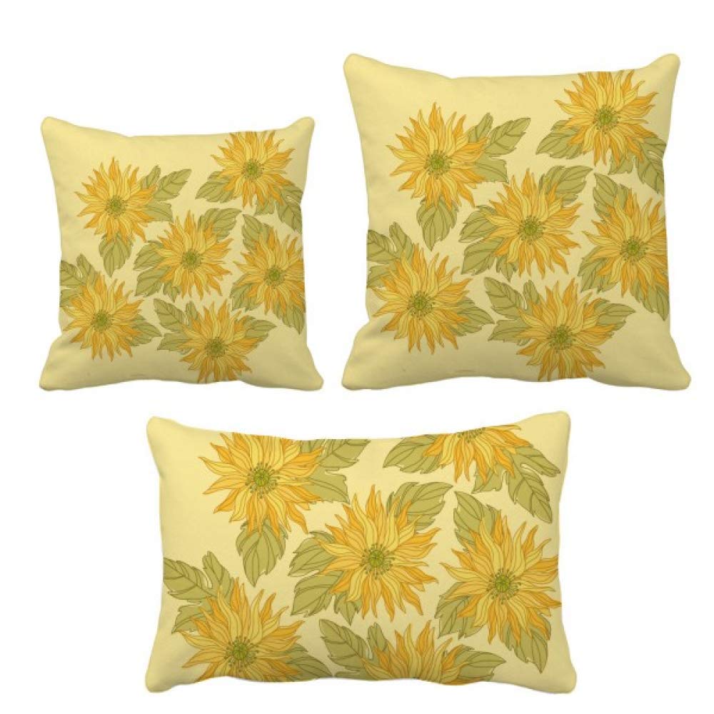 Coussin fleur de tournesol peint à la main, élégance florale unique pour canapé