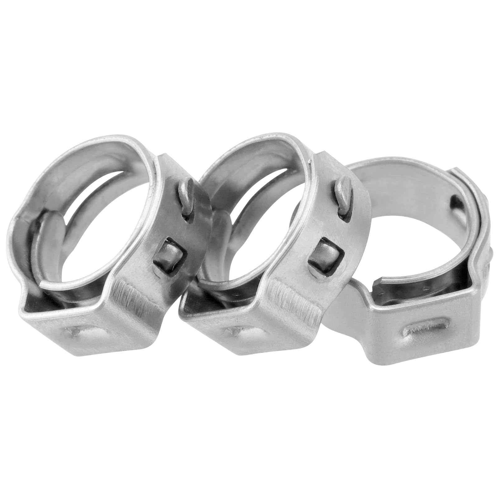 SharkBite 3/8-inch Stainless Steel Clamp Ring For PEX Pipe - 10 Pack