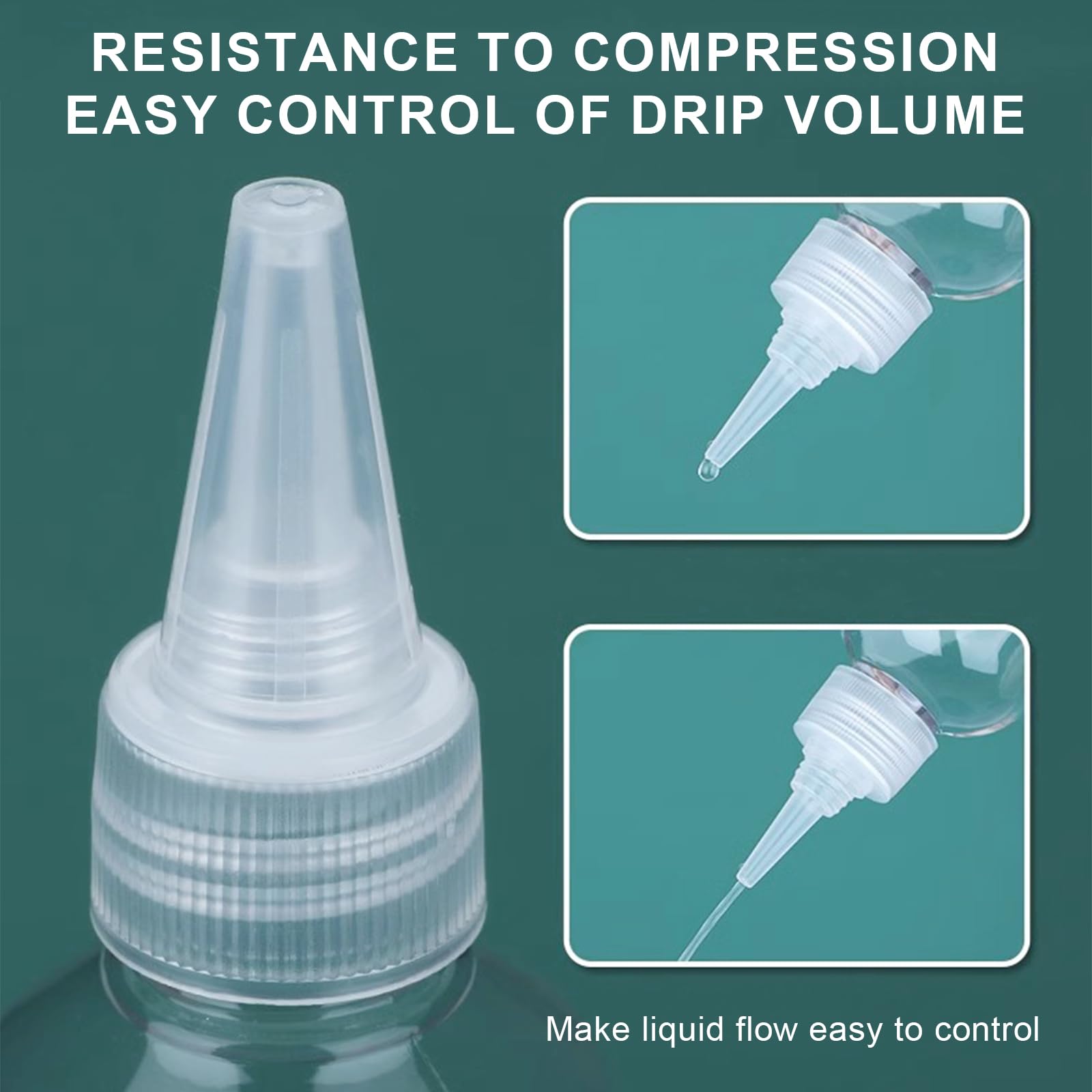 12 Bottiglie Spremibili Da 100ml - Per Salse, Olio, Pittura | Con Tappo Antigoccia - Foto 5