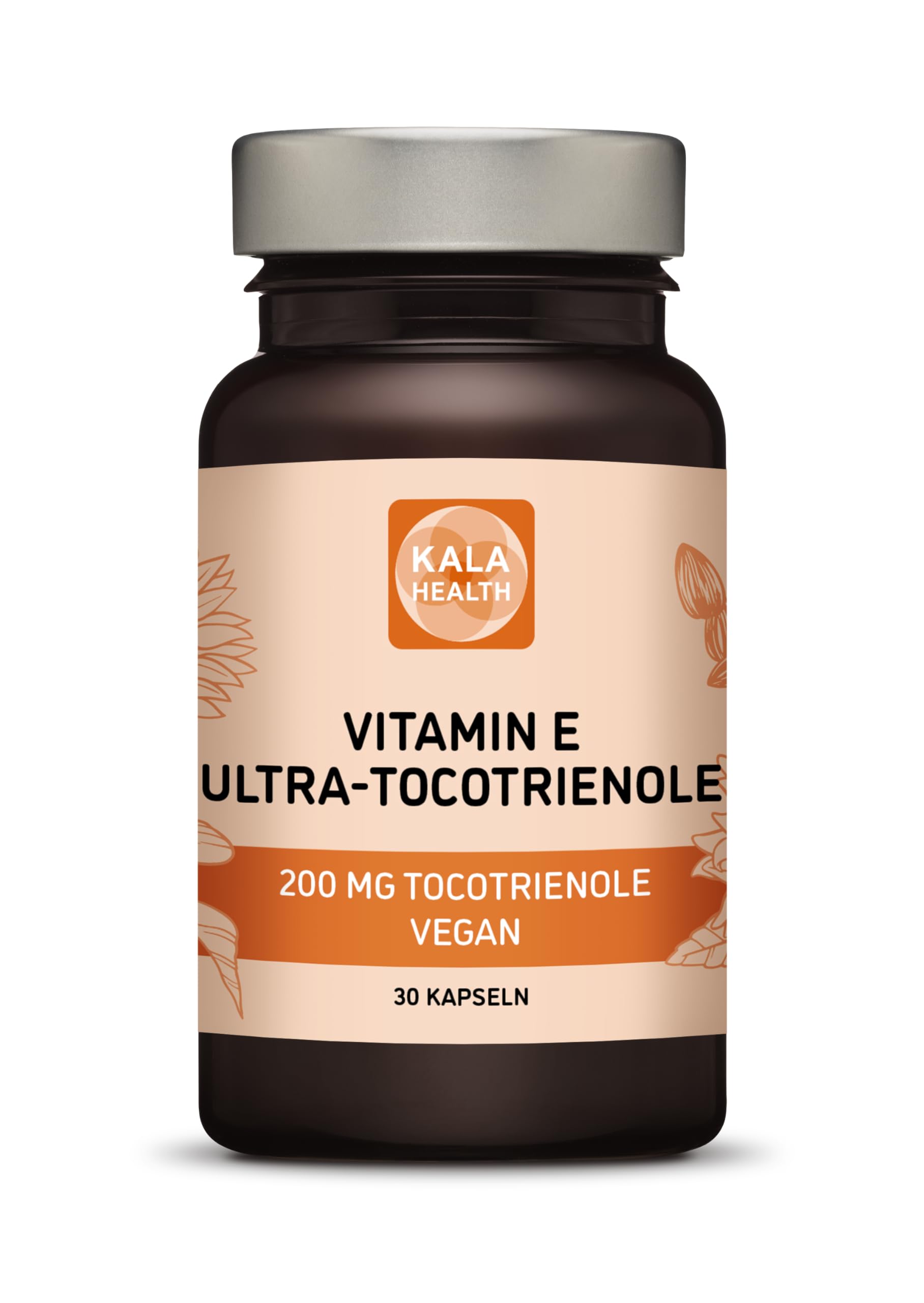 Kala Health Ultra Tocotrienol 200mg Vitamin E Vegan alle 4 Tocotrienole Alpha Tocotrienol +Beta Tocotrienol Gamma Tocotrienol Delta Tocotrienol - Tocotrienol-Komplex