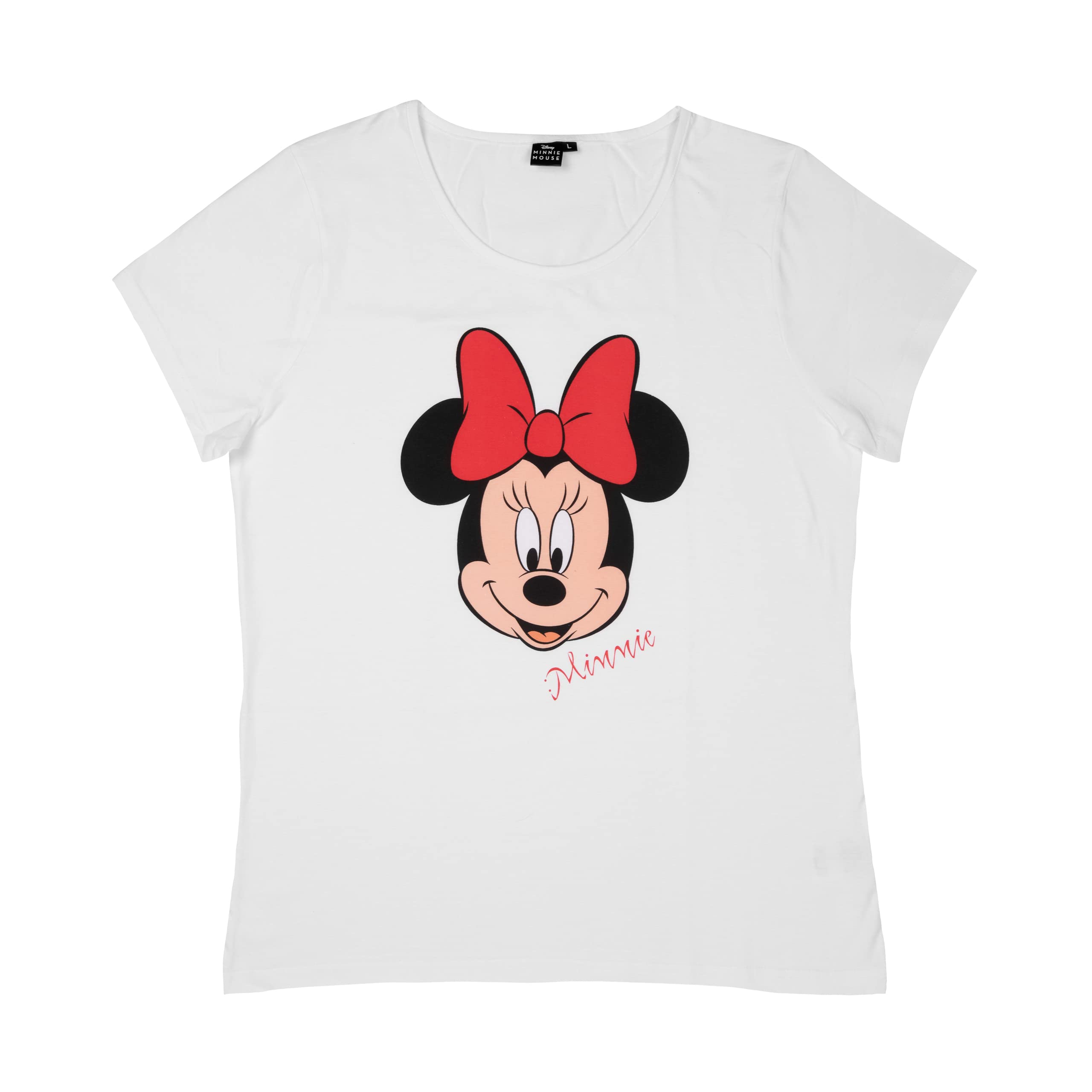 United Labels Women's White Disney Minnie Mouse T-Shirt For Top Shirt Top L
