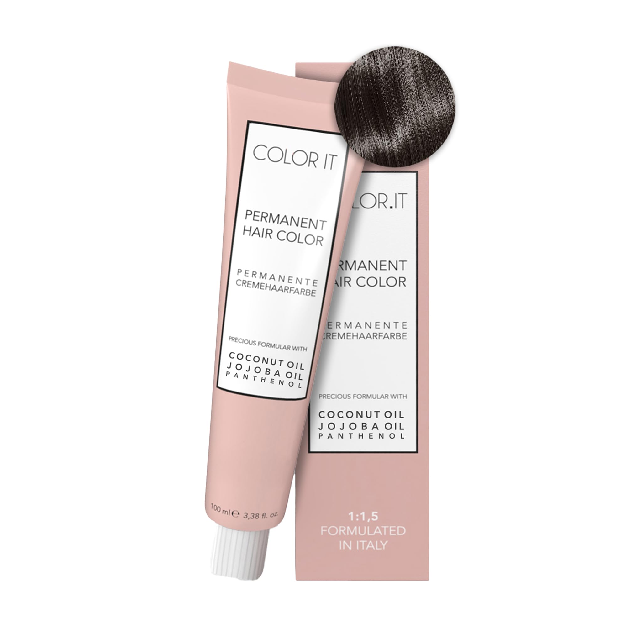 COLOR.IT by BM - Permanente Haarfarbe in Salonqualität, 100ml (6.0 Dunkelblond, 1er Pack)