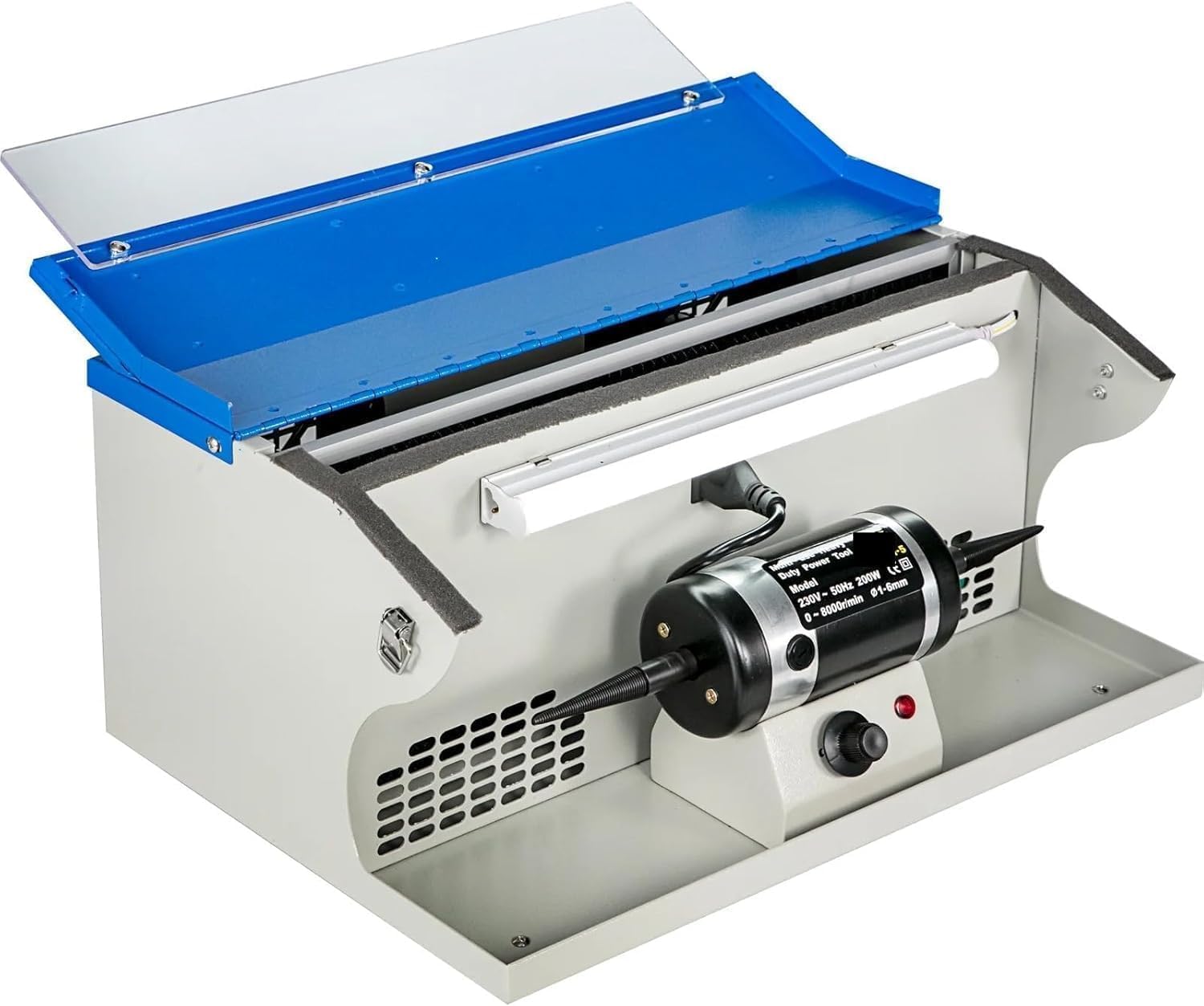 Light Tabletop Jewelry Polishing with Dust Collector for Metalwork