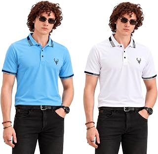 Polo T Shirt for Men | T Shirt for Man | Collar T Shirt Style Men (Packs Also Available) (40-43)