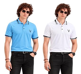 Polo T Shirt for Men | T Shirt for Man | Collar T Shirt Style Men (Packs Also Available) (40-43)