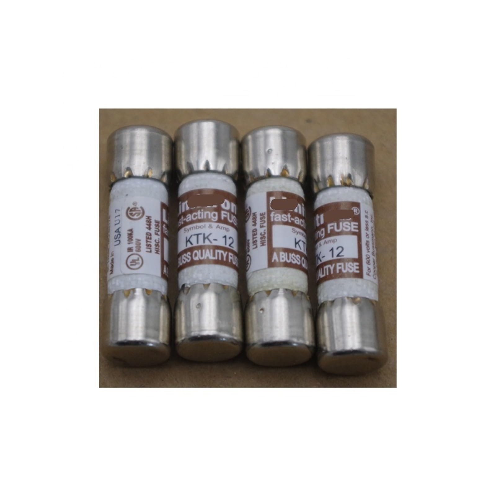 KSZHZYMGX 1pcs 12A 600V 10x38 Fuse KTK-12 Fusible Link Switch Fuse Cylindrical Fuse