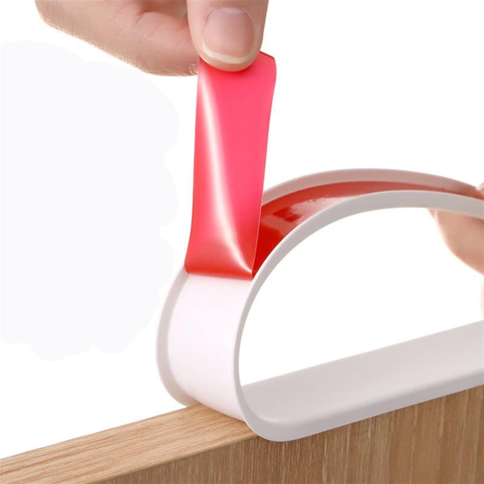 U-Shape Flexible TPE Self-Adhesive Edge Banding 5M(White,14mm)