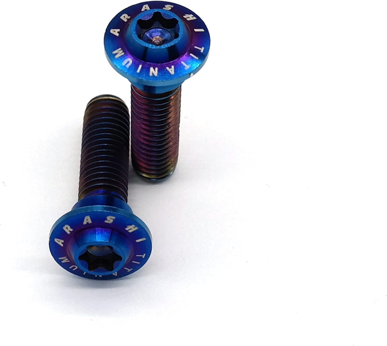 Mounting Bolts for Brake Discs Rotors M8 x 30mm x 1.25 mm Pitch Titanium Alloy Tapered Torx Screws Hex Allen Socket Head Blue Motorcycle Accessories Parts Pack of 10