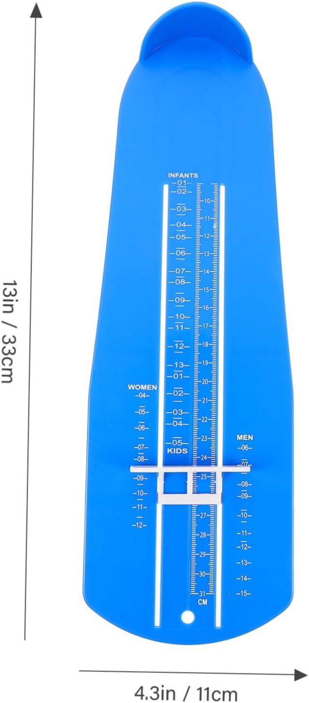 Ipetboom Professional Foot Measuring Device Accurate Foot Gauge for Adults Lightweight Portable Shoe Ruler US Standard Measurement Tool for Easy Shoe Fitting