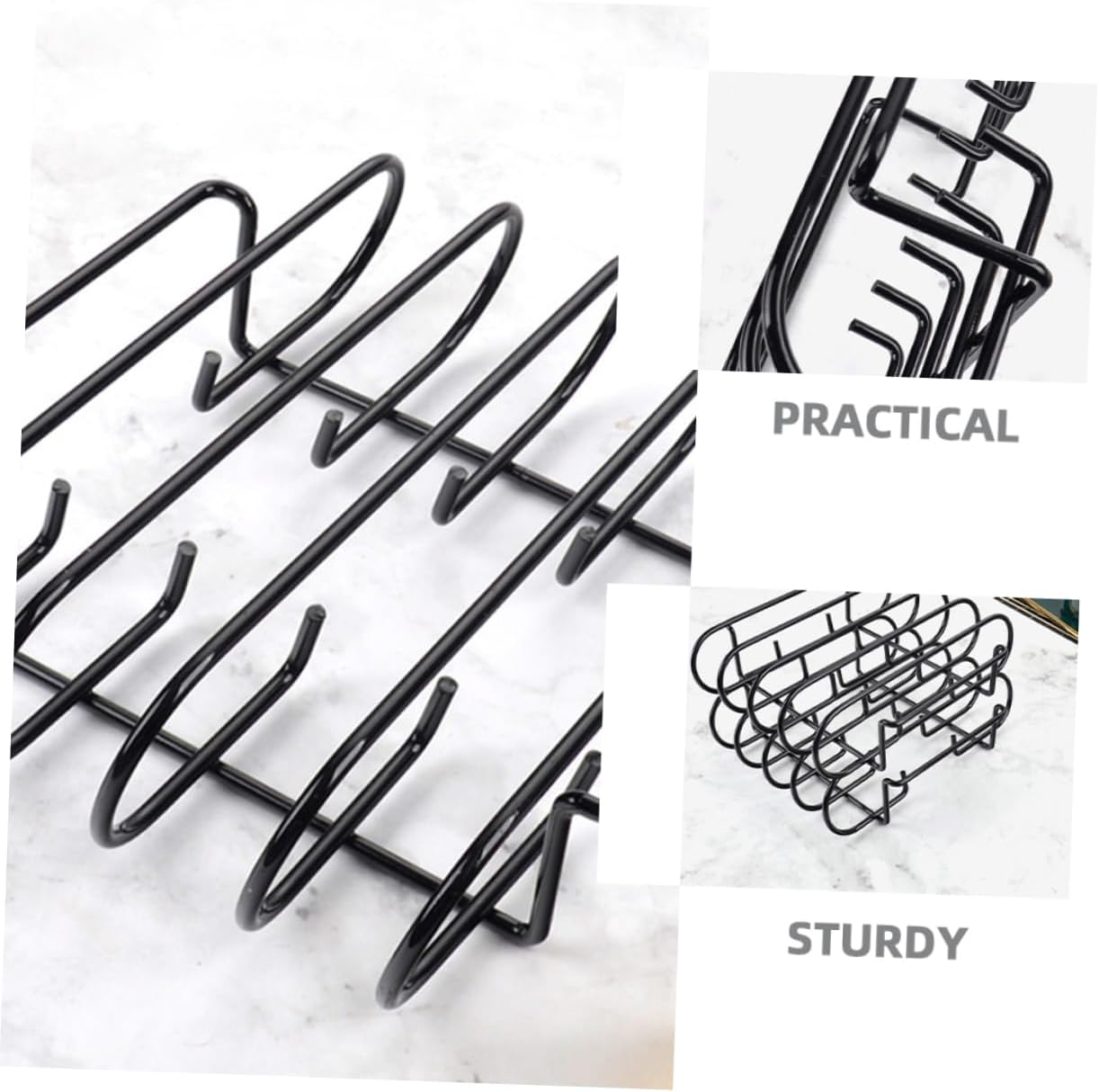 DECHOUS Stainless Steel Barbecue Grill Rack Portable Outdoor Camping Support for Ribs Chicken Durable Pot Holder for Garden Parties Picnics Easy to Clean Cooking Stand