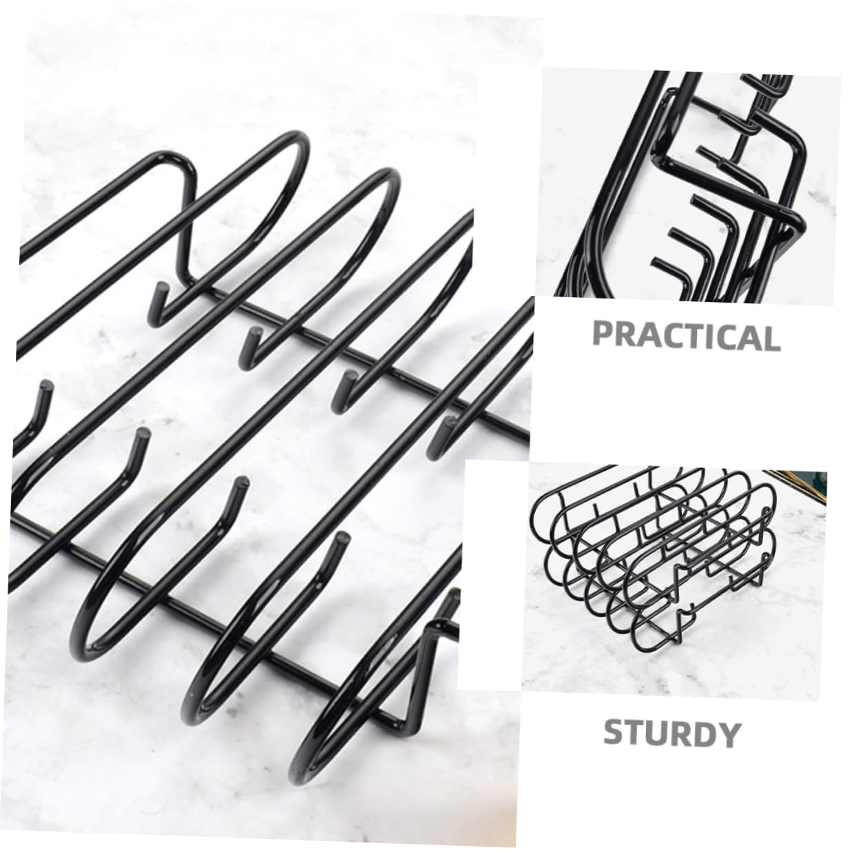IMIKEYA Per Barbecue Supporto per Costine e Pollo Resistente per Carne e Verdure Accessorio da Portatile