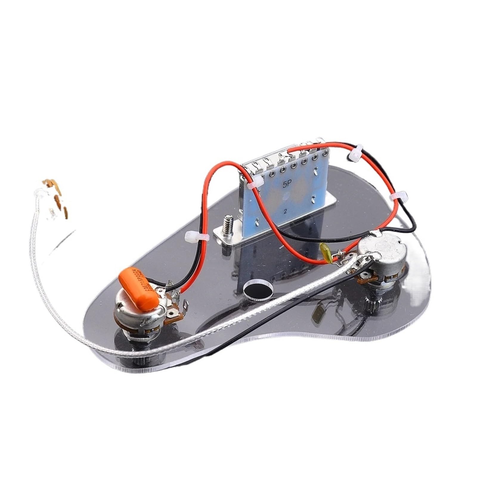 2 potenciómetros de 500 K + interruptor de 5 vías + conector, for arnés de cableado de guitarra eléctrica ST