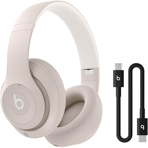 Beats Studio Pro - Wireless Bluetooth Noise Cancelling Headphones with USB-C Charging Cable (20 cm) - Jet Black