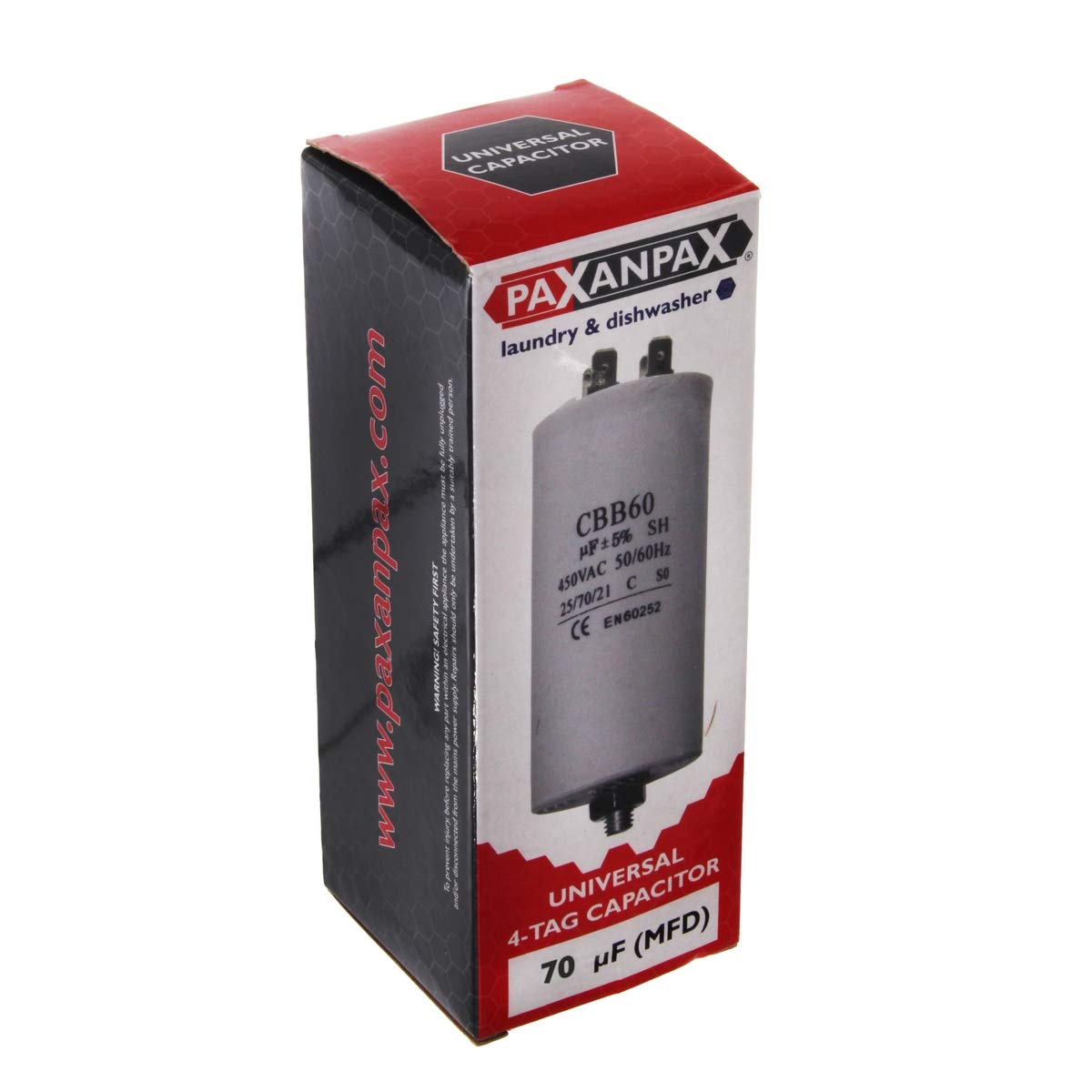 Paxanpax Universal Capacitor, 70 μF, 450 V - Image 3
